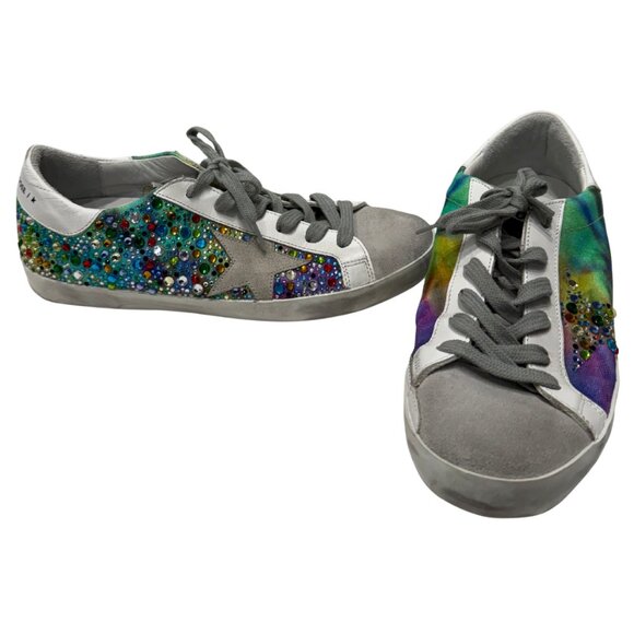 $769 Golden Goose multi Superstar sneaker size 8/38 - Picture 4 of 5